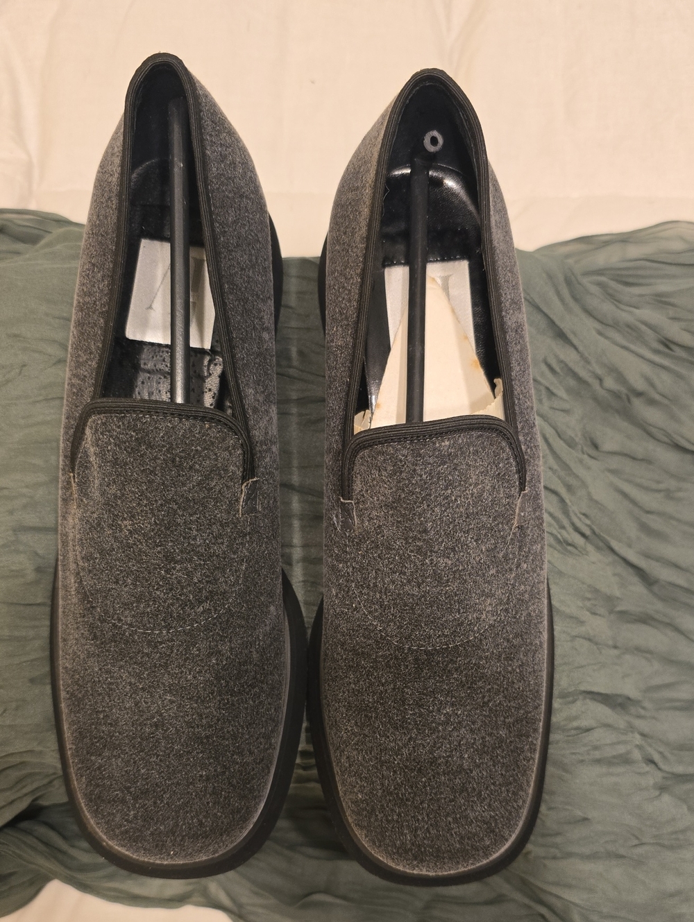 AJ Valenci's Gray Slip-On Casual Loafers